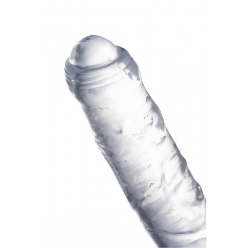 Фаллоимитатор двусторонний TOYFA Double Dildo, TPR, прозрачный, 40 см