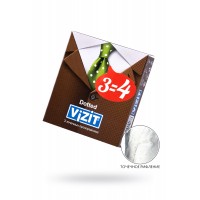 Презервативы VIZIT Dotted Точечные3 шт, латекс, 18 см