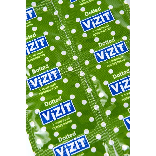 Презервативы VIZIT Dotted Точечные3 шт, латекс, 18 см