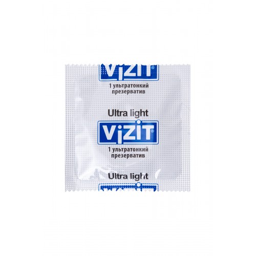 Презервативы VIZIT Ultra light Ультратонкие 3 шт, латекс, 18 см