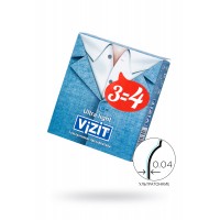 Презервативы VIZIT Ultra light Ультратонкие 3 шт, латекс, 18 см