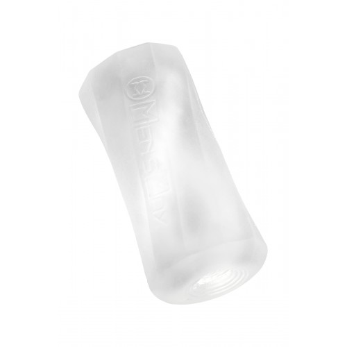 Мастурбатор нереалистичный MensMax XROSS BEADS×ROCK OPEN, TPE, прозрачный, 14,2 см