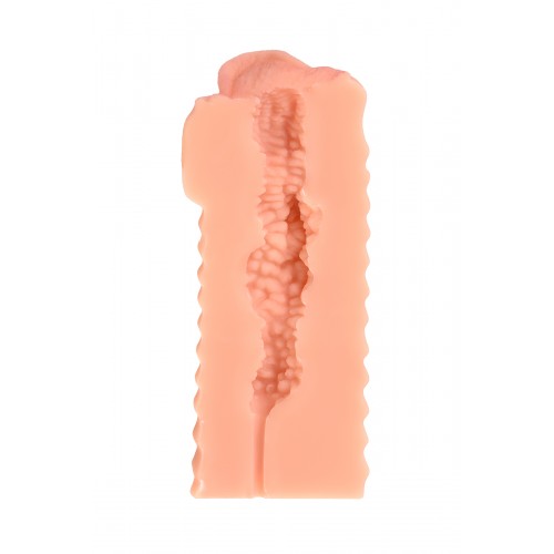 Мастурбатор реалистичный KOKOS ELEGANCE.006 с вибрацией, TPR, телесный, 16 см