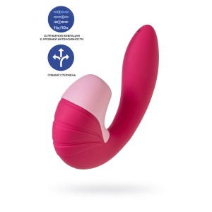 Вибратор Satisfyer Supernova, с вакуум-волновым стимулятором, силикон, красный, 16,9 см Вибратор Satisfyer Supernova, с вакуум-волновым стимулятором, силикон, красный, 16,9 см