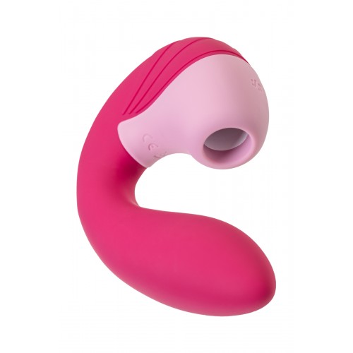 Вибратор Satisfyer Supernova, с вакуум-волновым стимулятором, силикон, красный, 16,9 см