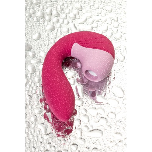 Вибратор Satisfyer Supernova, с вакуум-волновым стимулятором, силикон, красный, 16,9 см
