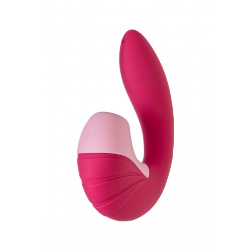Вибратор Satisfyer Supernova, с вакуум-волновым стимулятором, силикон, красный, 16,9 см