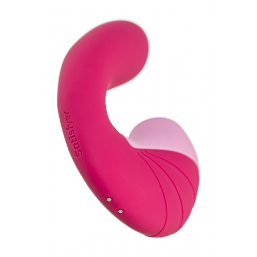 Вибратор Satisfyer Supernova, с вакуум-волновым стимулятором, силикон, красный, 16,9 см