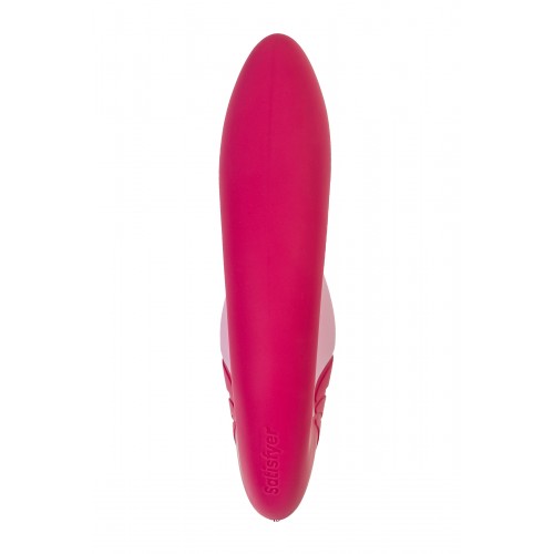 Вибратор Satisfyer Supernova, с вакуум-волновым стимулятором, силикон, красный, 16,9 см