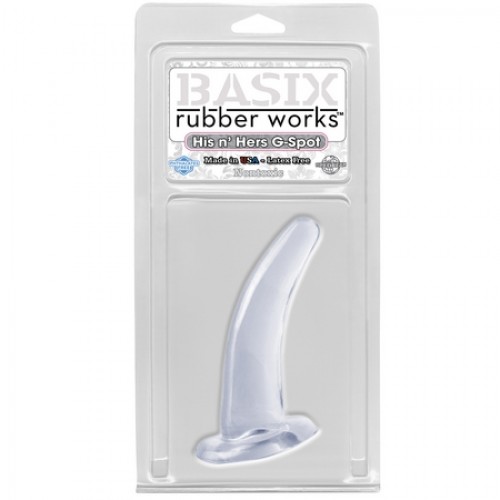 Анальная пробка Basix Rubber His and Her G-Spot