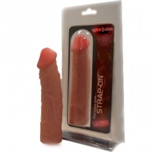 Насадка натуральная для страпона 19,4 см (иной угол)