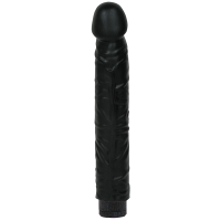 Вибратор черный Quivering Cock 7 in