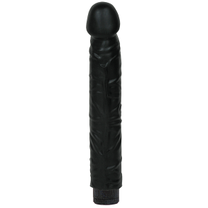 Вибратор черный Quivering Cock 7 in