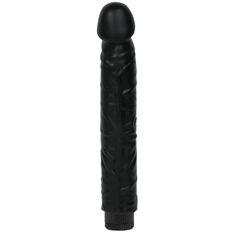 Вибратор черный Quivering Cock 7 in