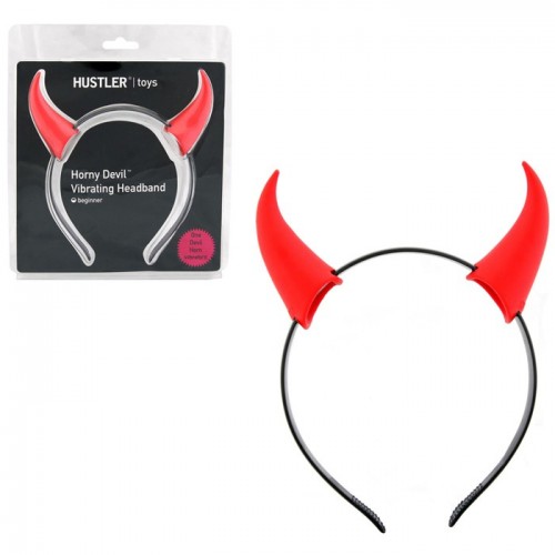 Ободок с вибрирующими рожками Horny Devil