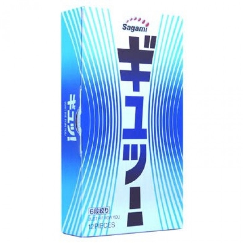 Презервативы Sagami №12 c волнообразной текстурой 6 Fit V 1 шт