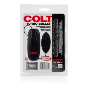Мощный черный вибробуллет Colt (иной угол)
