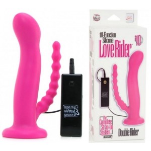 Насадка к трусикам 10-Function Silicone Love Rider Double Riders