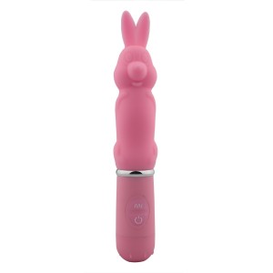 Вибратор кролик 10 Function Rabbit розовый (иной угол)