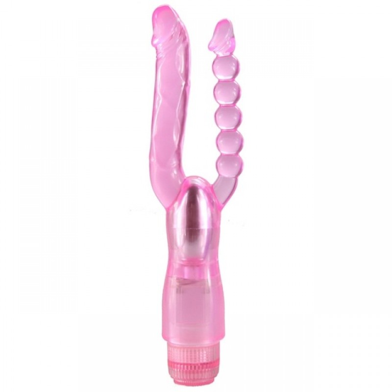 Вибратор двойной Double Pleasure розовый
