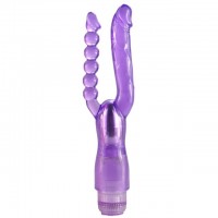 Вибратор двойной Double Pleasure фиолетовый