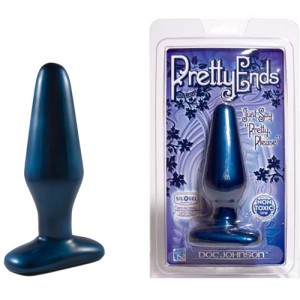 Средняя синяя пробка Pretty Ends (иной угол)