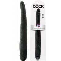 Двухсторонний фаллос King Cock - 16in Tapered Double черный