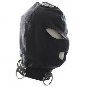 Маска-шлем со шнуровкой и кольцом для подвешивания (иной угол)