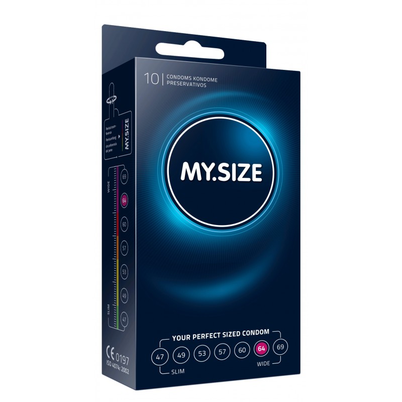 Презервативы ультратонкие латексные увеличенного размера My.Size Pro №10 размер 69, Германия