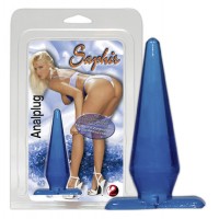 Анальная втулка Saphir: anal plug голубая