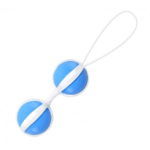 Вагинальные шарики Be Mine Balls голубые (иной угол)
