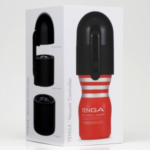 Мастурбатор Tenga Deep Throat с вакуумной насадкой Vacuum Controller (иной угол)
