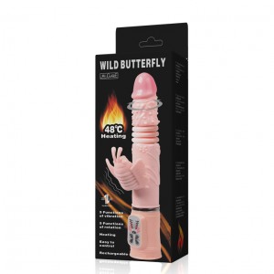 Вибратор Wild Butterfly с подогревом и поступательными движениями (иной угол)
