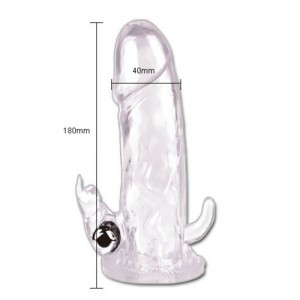 Вибронасадка со стимуляцией клитора и ануса (иной угол)