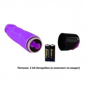 Вибратор фиолетовый с рабочей длиной 18,5 см (иной угол)