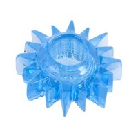 Эрекционное кольцо TOYFA, TPE, синий (с шипами)