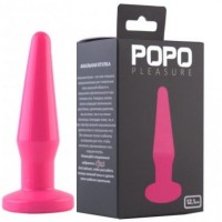 Анальная втулка TOYFA POPO Pleasure, TPR, розовая,12,1 см