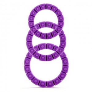 Набор их 3-х эрекционных колец Silicone Love Wheel Purple