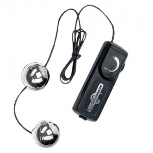 Виброшарики серебряные Orgasm Vibrating Balls (иной угол)