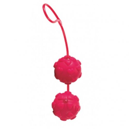 Вагинальные шарики Dream Toys с дополнительной стимуляцией, красные, Ø3,5 см