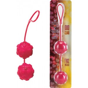 Вагинальные шарики Dream Toys с дополнительной стимуляцией, красные, Ø3,5 см
