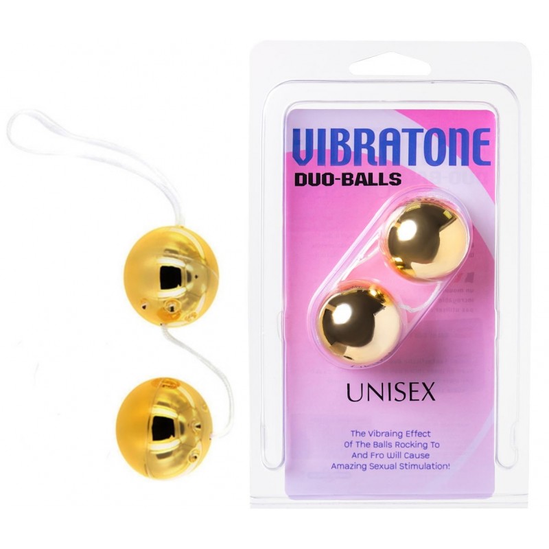 Вагинальные шарики Dream Toys, золотистые, Ø3,5 см