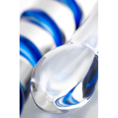 Анально-вагинальный фаллоимитатор Sexus Glass, Стекло, прзрачный, 16см