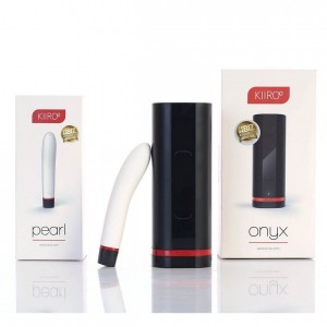 Набор для секса на расстоянии Kiiroo (Мастурбатор Onyx+Вибратор Pearl) (иной угол)