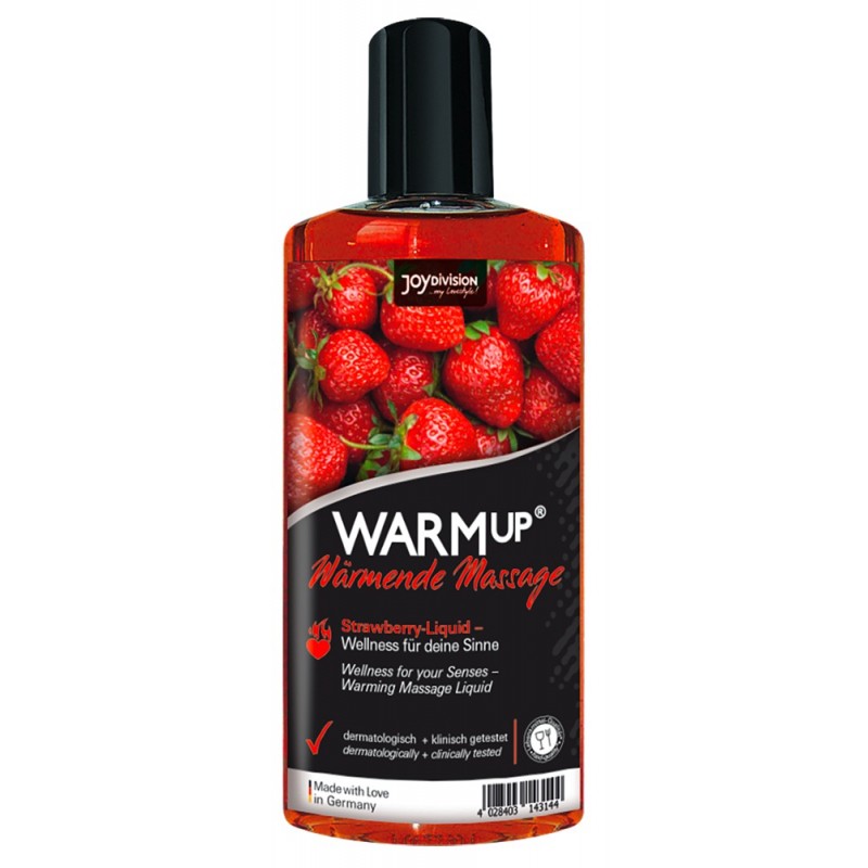 Разогревающее массажное масло WARMup со вкусом клубники съедобное 150 мл
