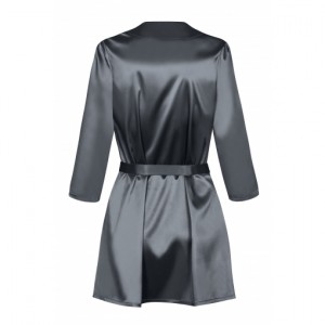 Серый пеньюар Satinia XXL (иной угол)