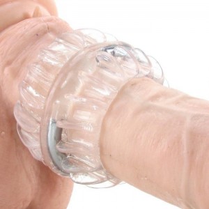 Прозрачная стимулирующая насадка Magnum Support Plus (иной угол)