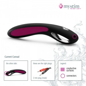 Фаллоимитатор для электростимулятора Mystim Current Conrad E-Stim Dildo (иной угол)