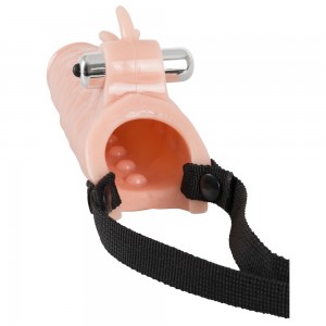 Фаллопротез с вибрацией Exstention 18 2 см (иной угол)