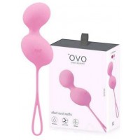 Вагинальные шарики Ovo L3-6 розовые